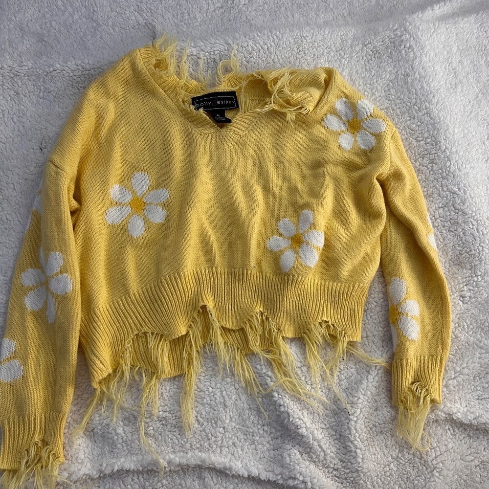 Yellow Daisy Sweater